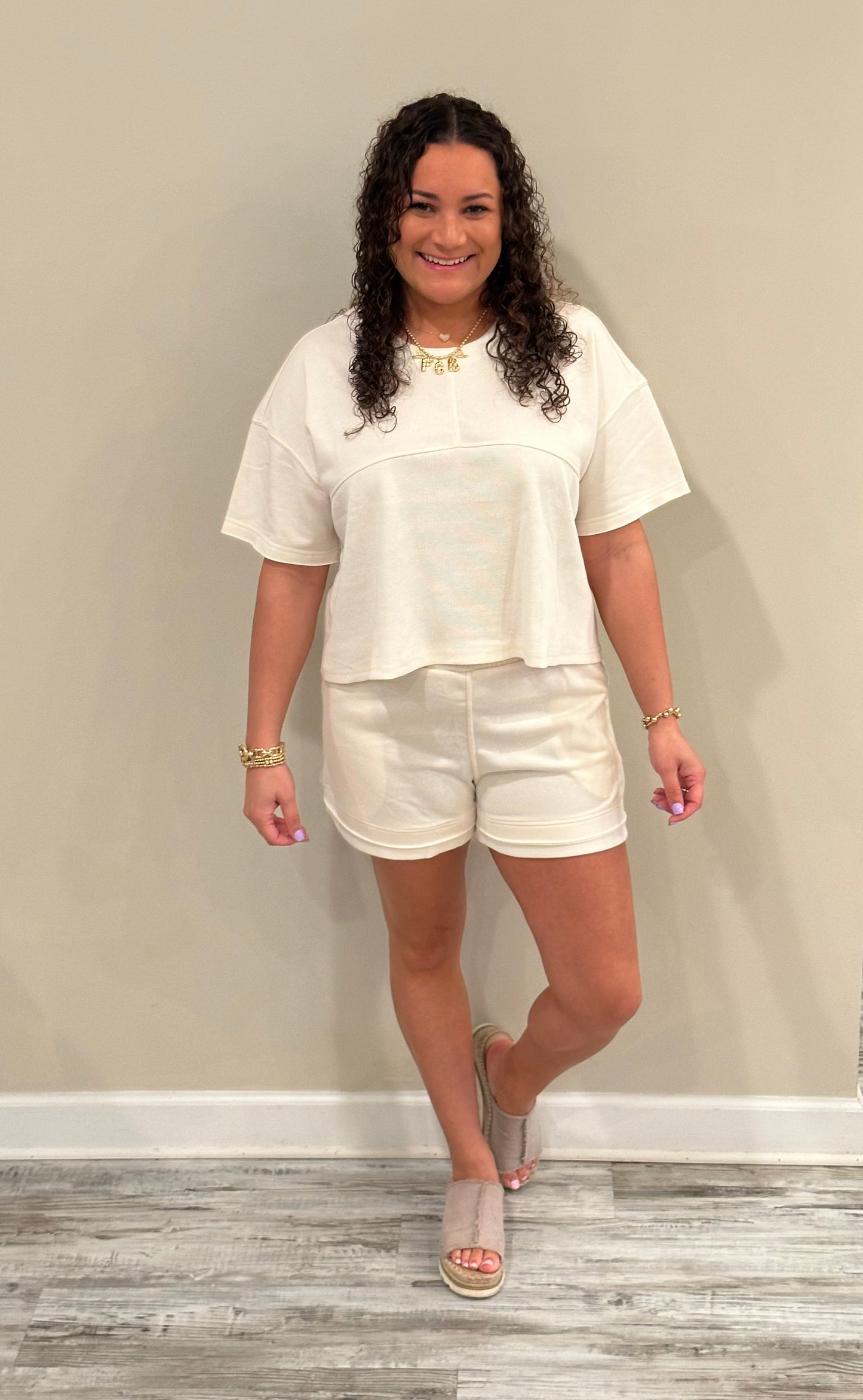 Jayla Cream 2 Piece Set