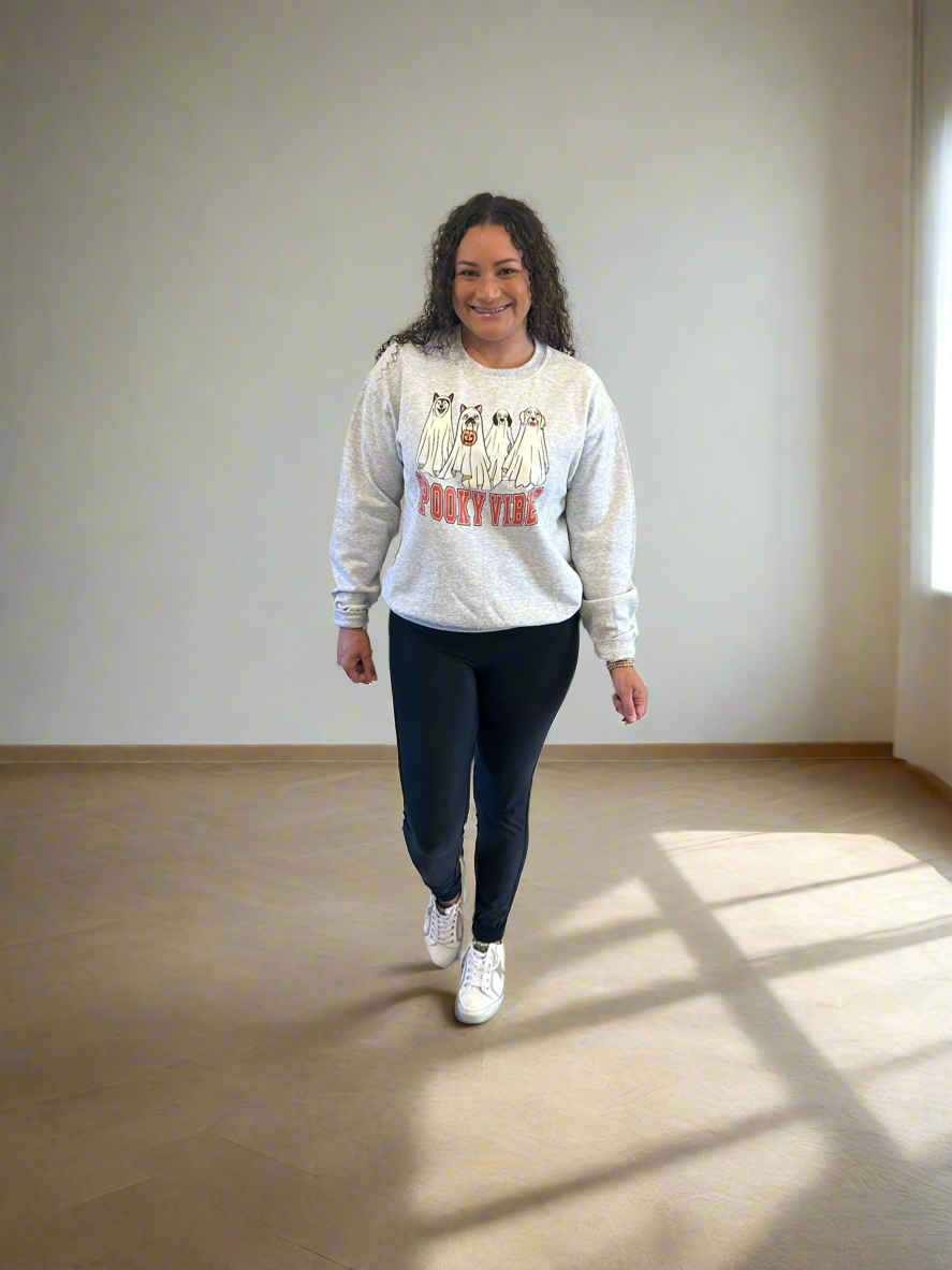 Dog Spooky Vibes Crewneck