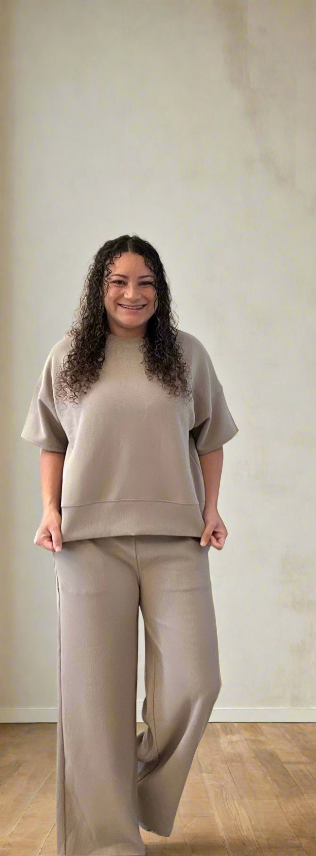 Janay Ribbed Top & Pants Set