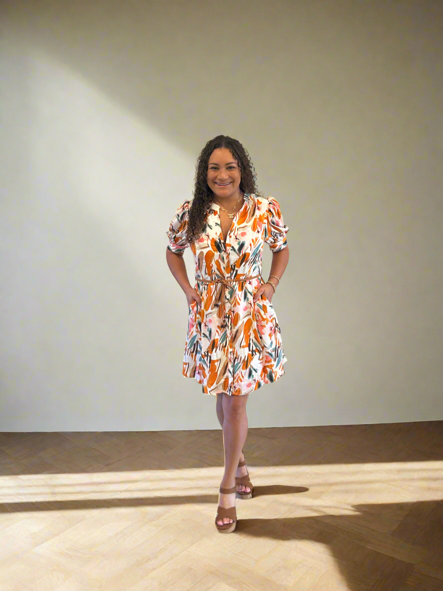 Sally Fall Dress with Belt