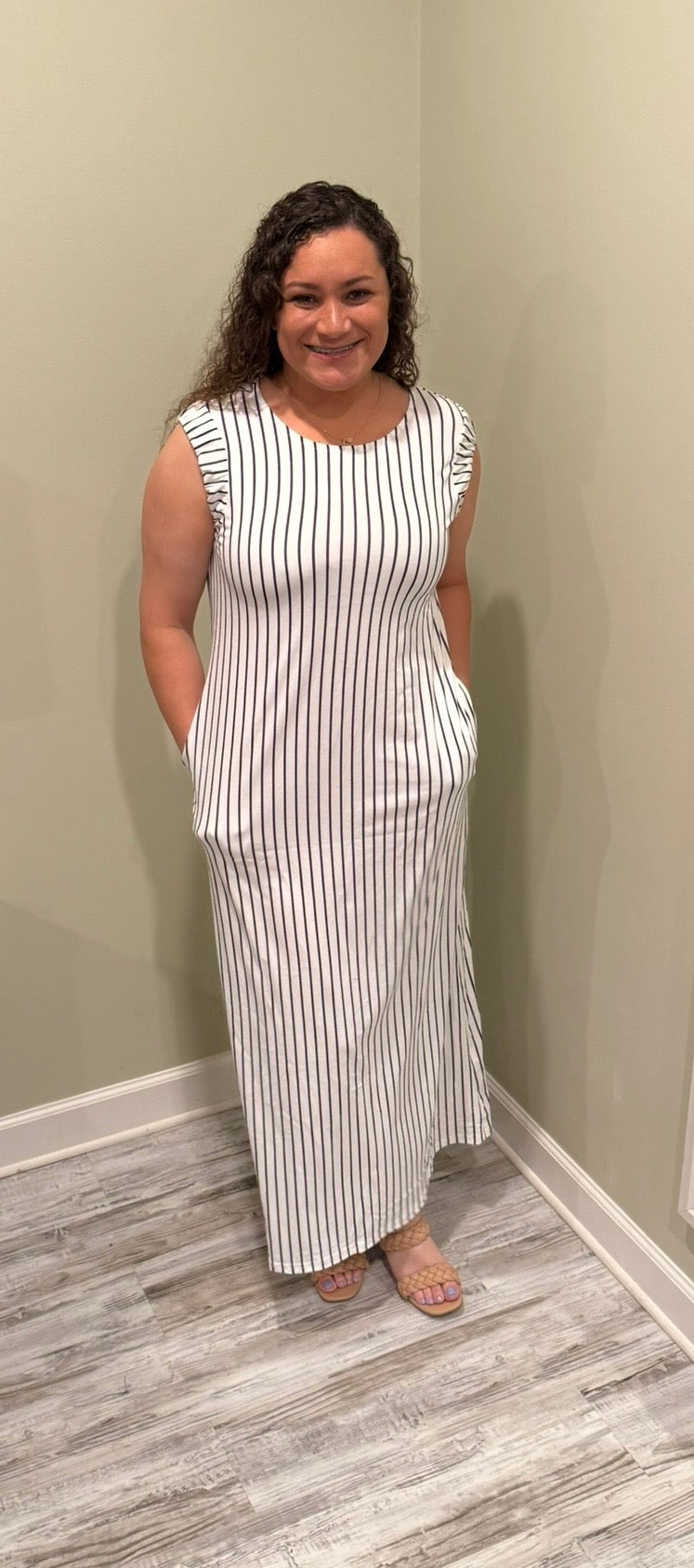 Alexis Striped Dress with pockets