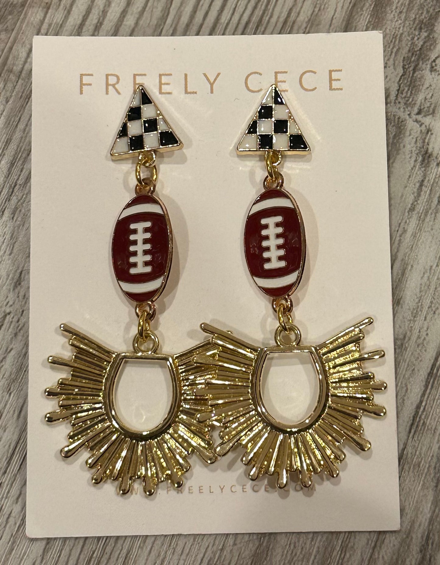 Unique Football Earrings