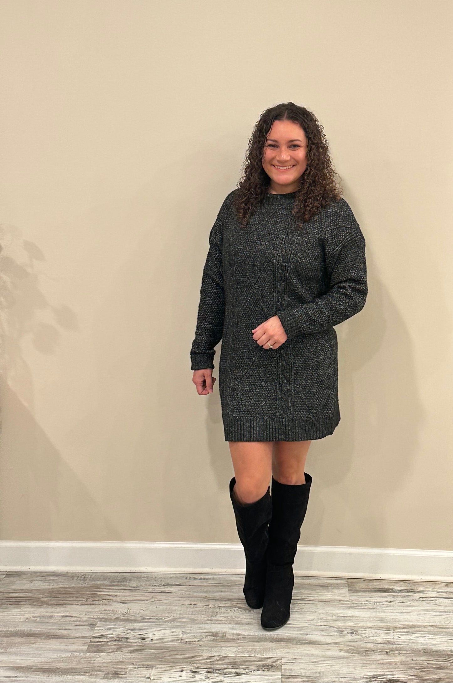 Bailey Black Sweater Dress