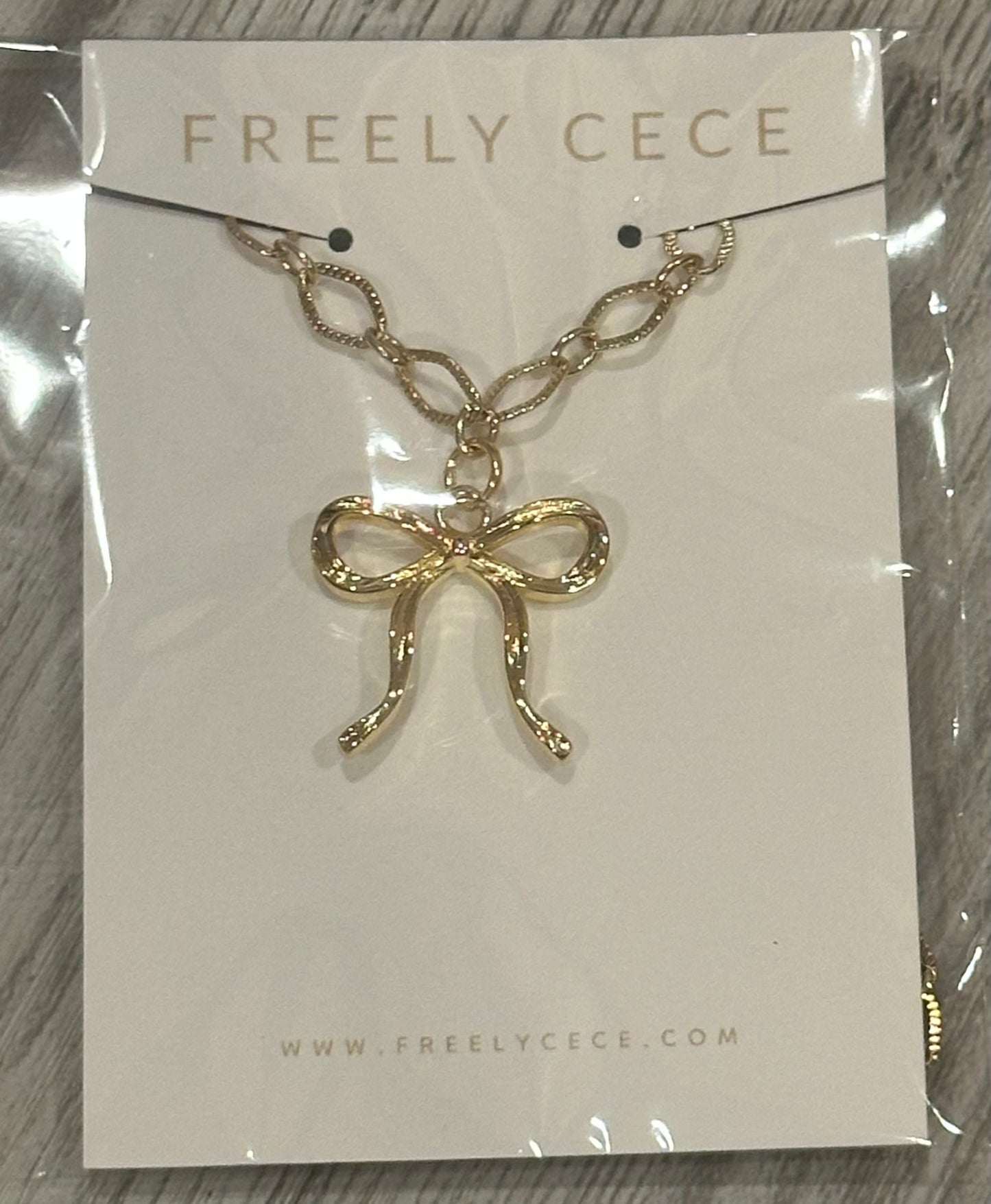 Bow Charm Necklace