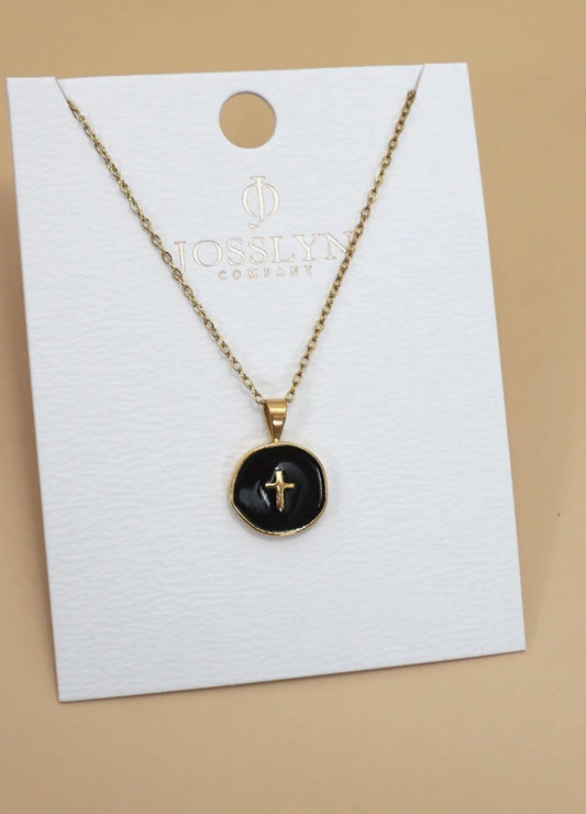 Black Cross Necklace