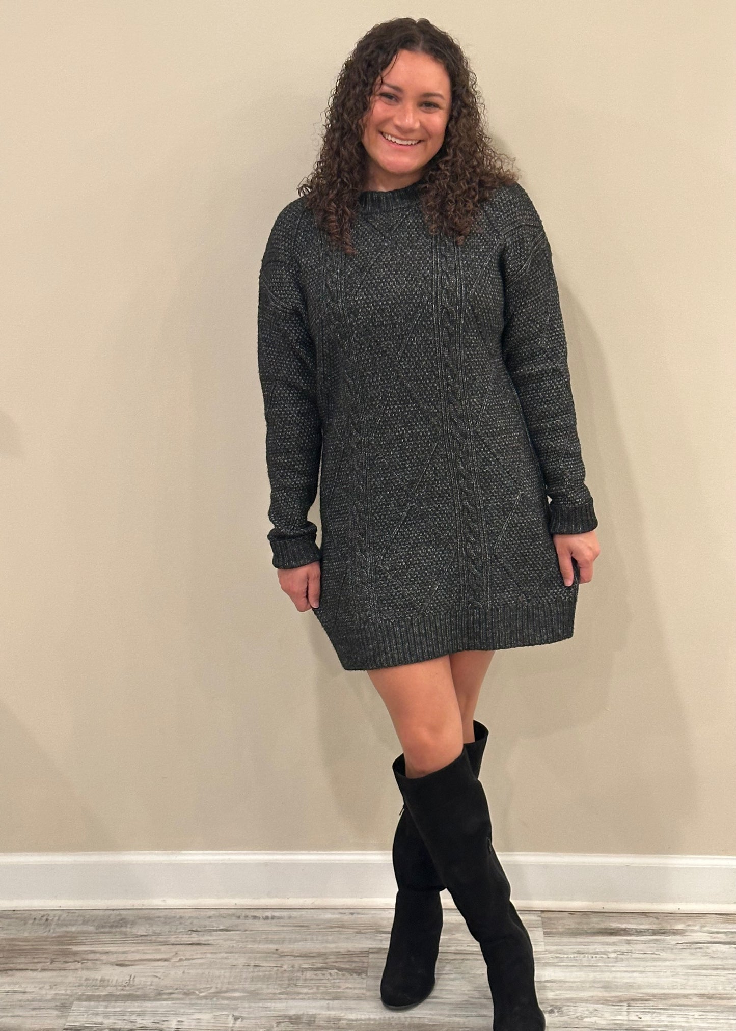 Bailey Black Sweater Dress