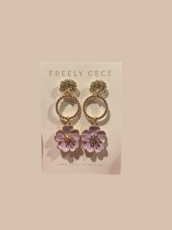 Purple Pastel Earrings