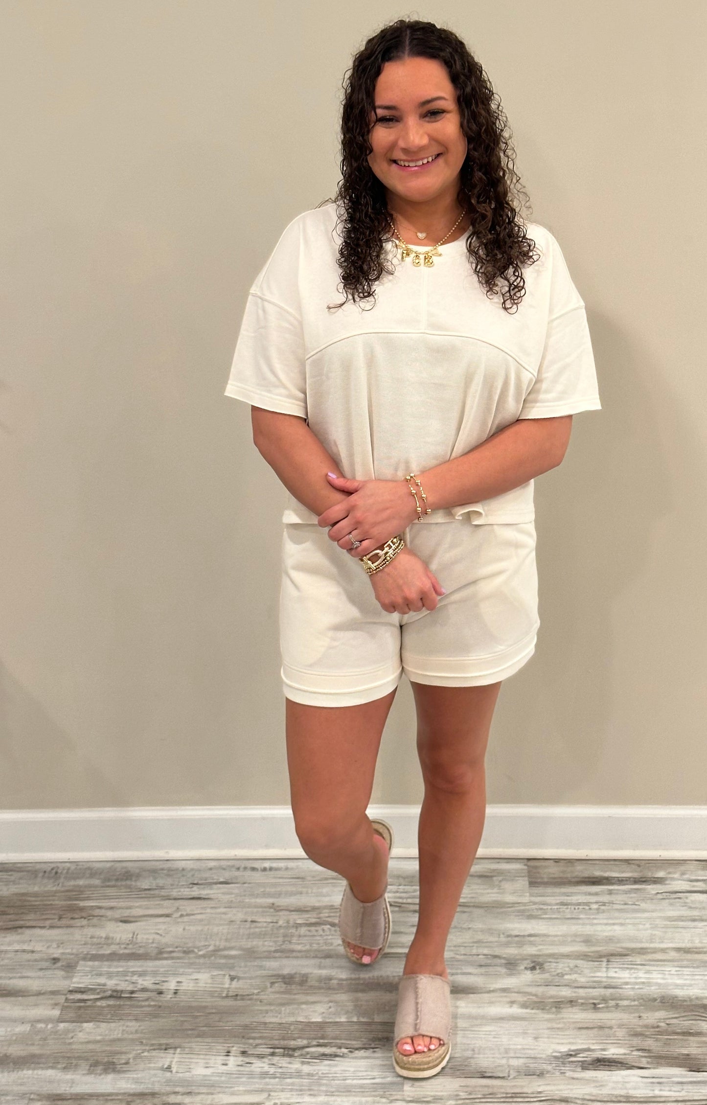 Jayla Cream 2 Piece Set