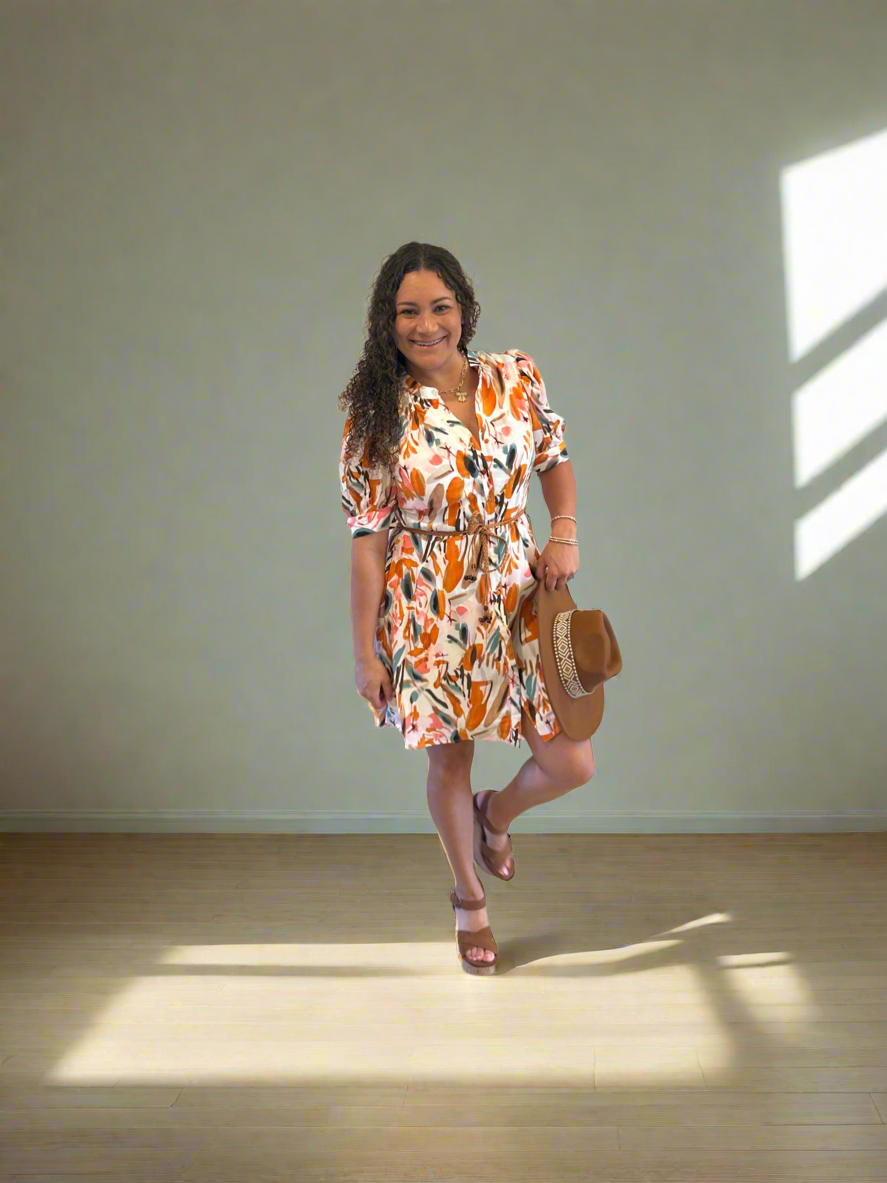 Sally Fall Dress with Belt