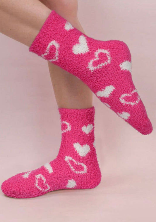 Cozy Heart Socks