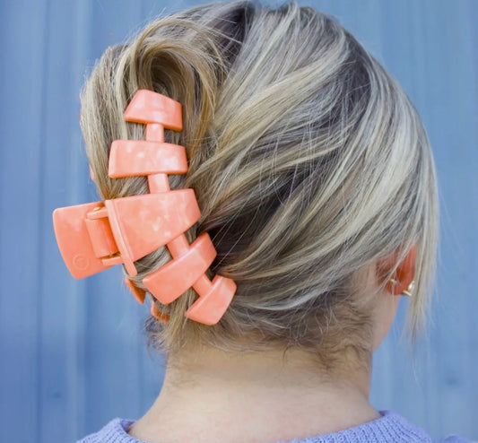 Teleties Classic Hair Clip | Dreamsicle