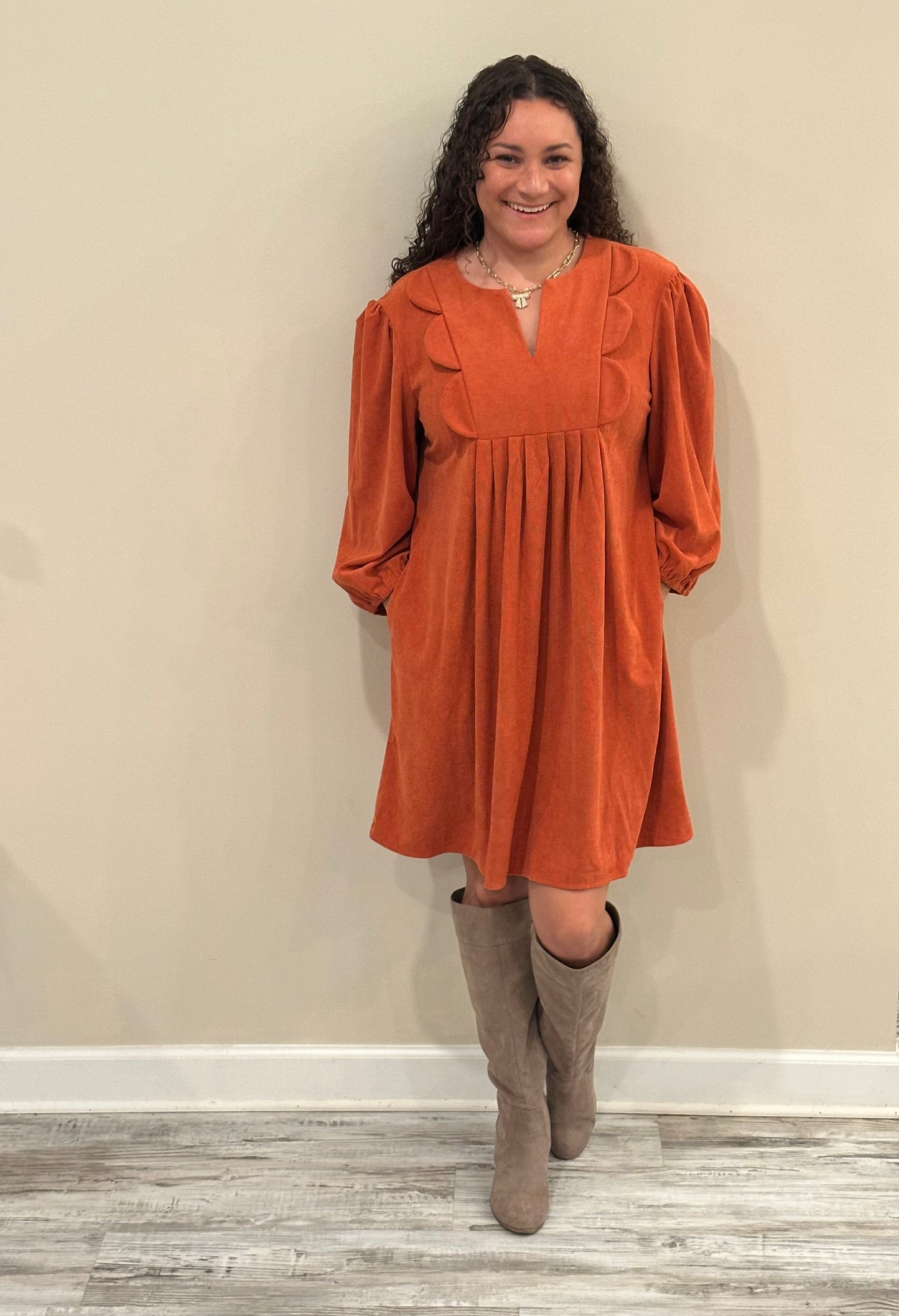 Jaedyn Fall Dress with pockets