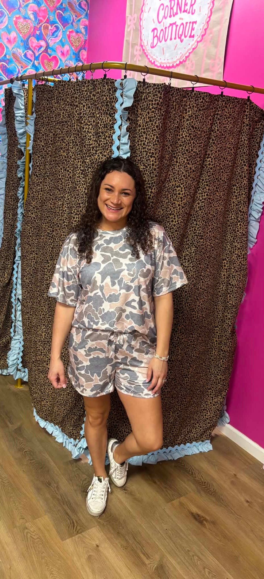 Basic Camo Shorts Set