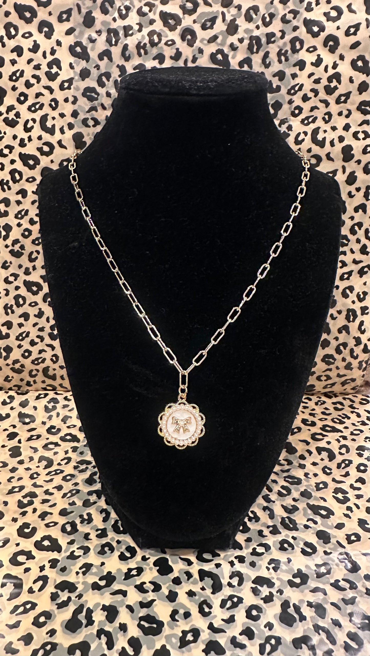 Bow Charm Necklace