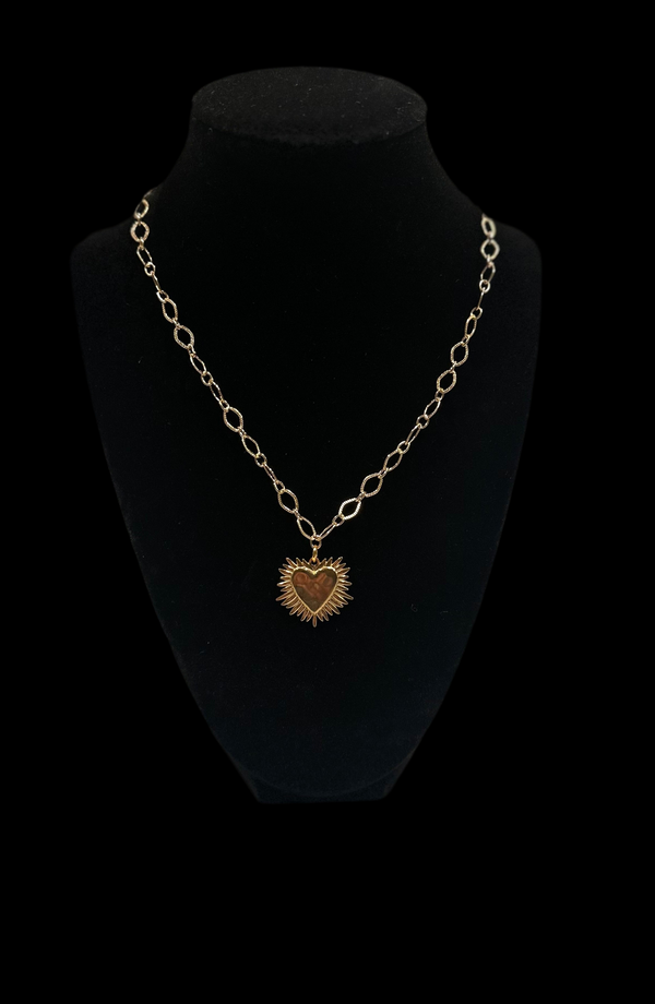 Dawn Heart Charm Necklace