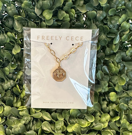 FC Butterfly Charm Necklace