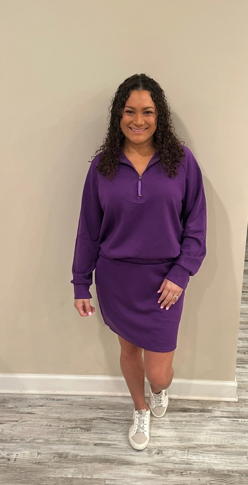 Purple Lacey Skort Set