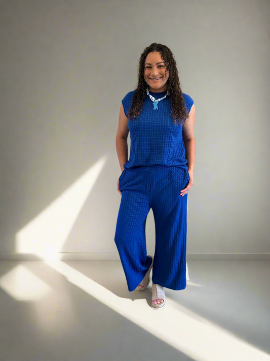 Dusty Blue Pants Set
