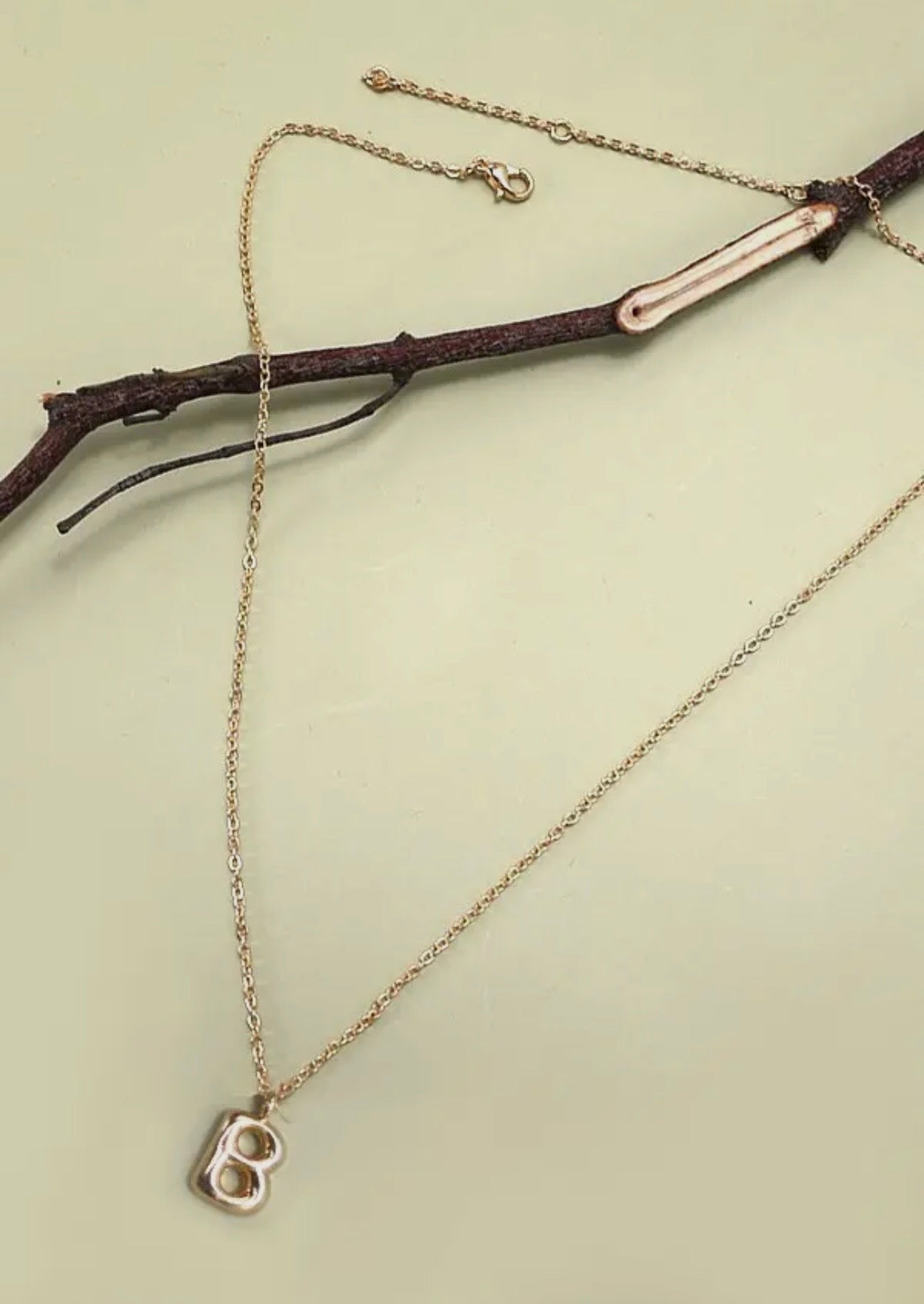 Bubble Personalized Initial Necklace