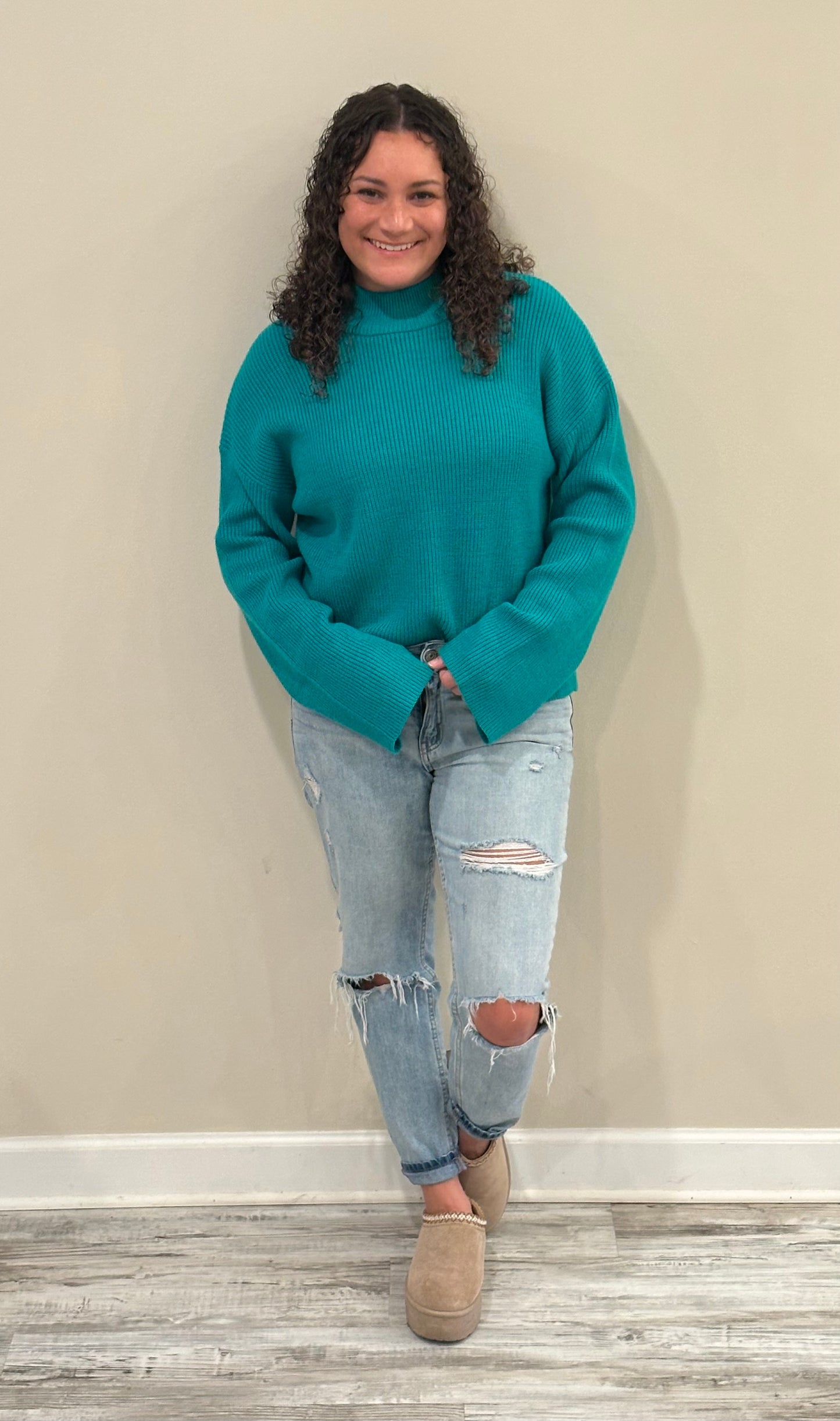 Gigi Green Sweater