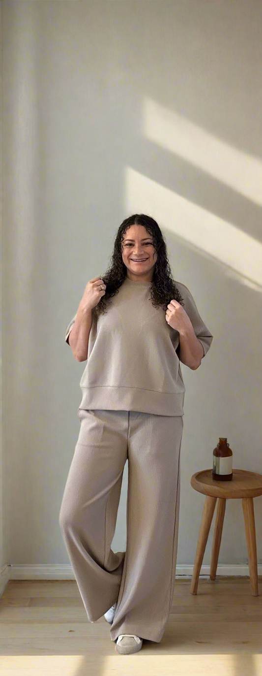 Janay Ribbed Top & Pants Set