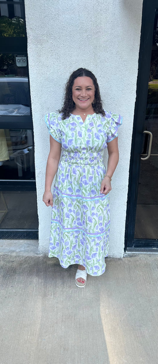 Kaci Flower Dress with Pockets