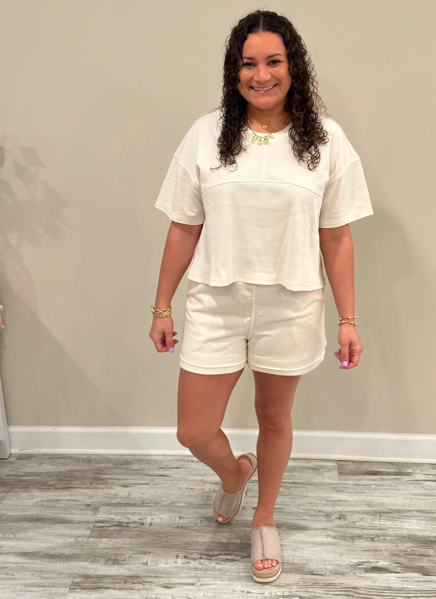 Jayla Cream 2 Piece Set