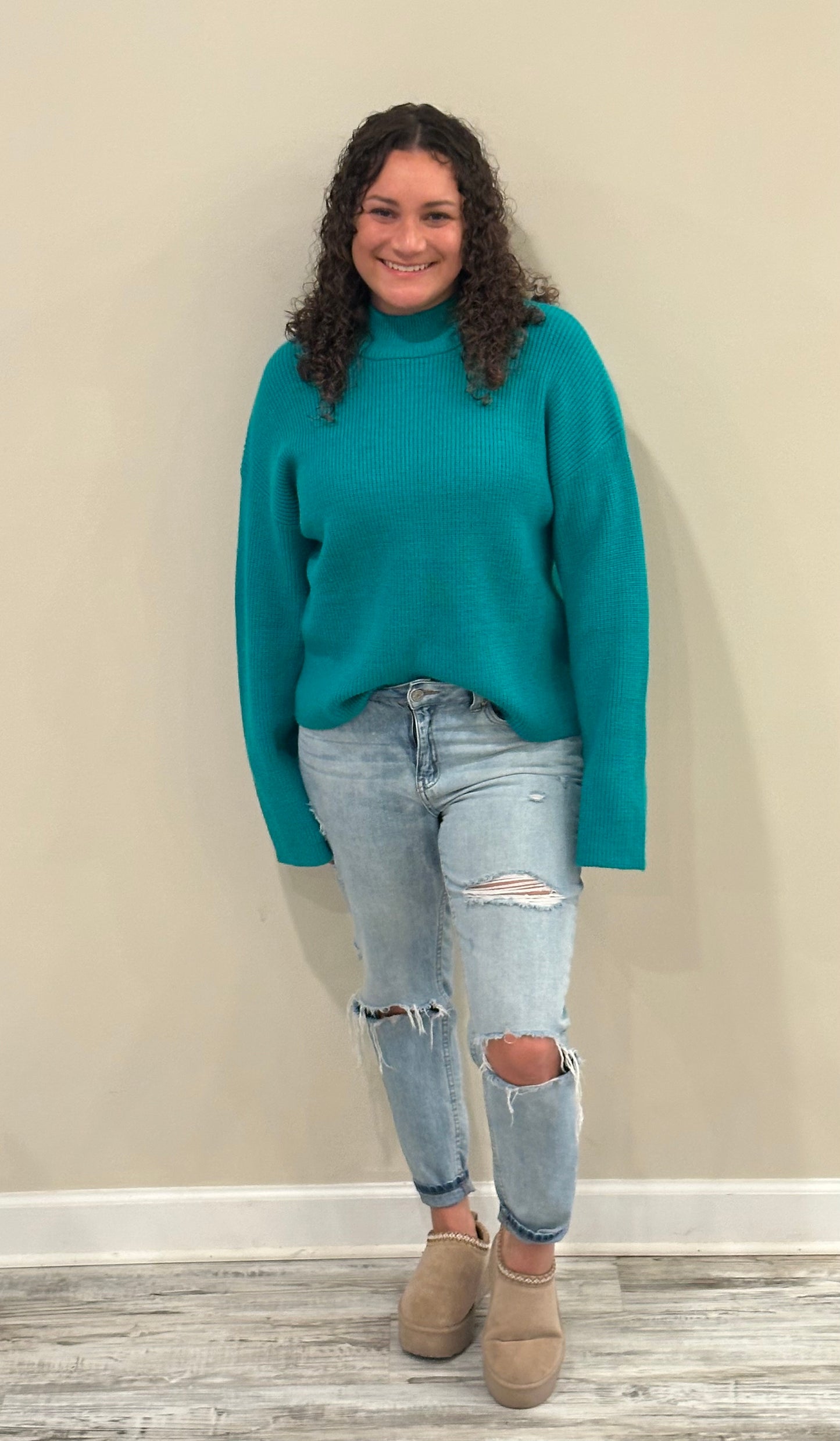 Gigi Green Sweater