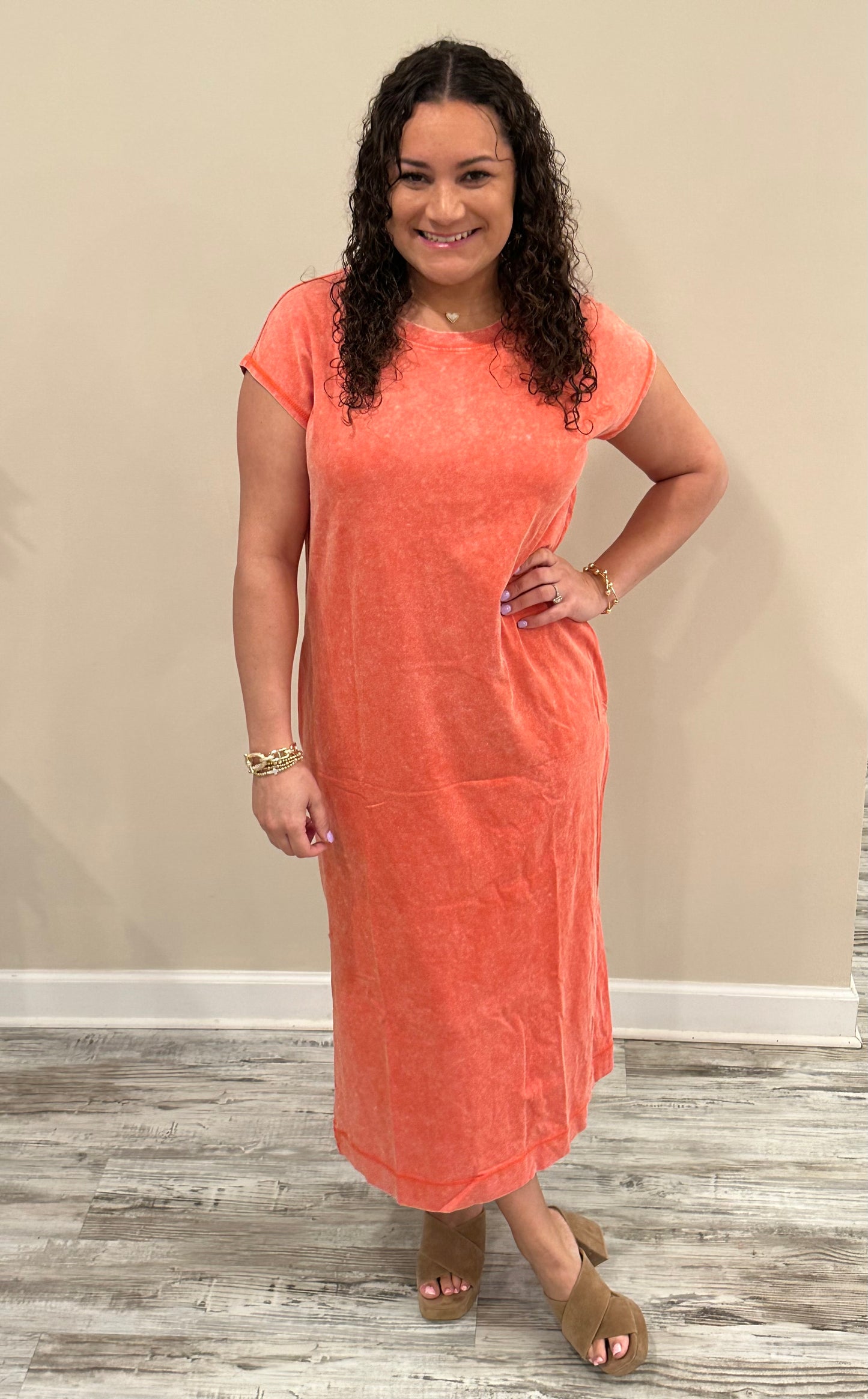 Mattie T-Shirt Dress With Pockets