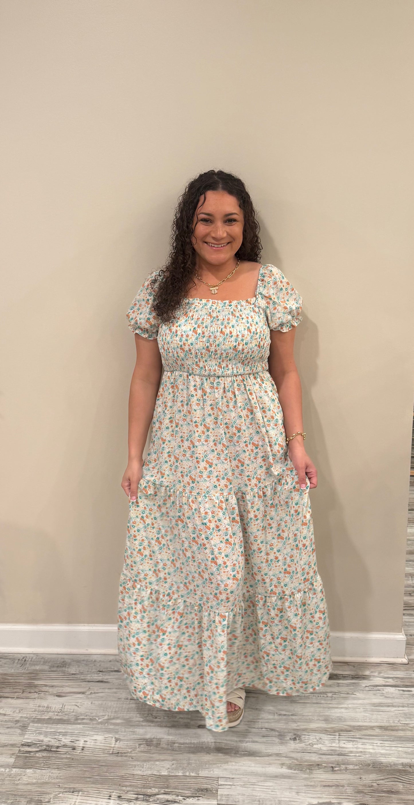 Kylie Flower Maxi Dress