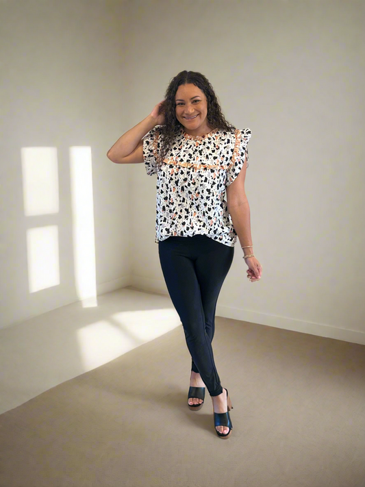 Izzy Cow Print Top 🐄