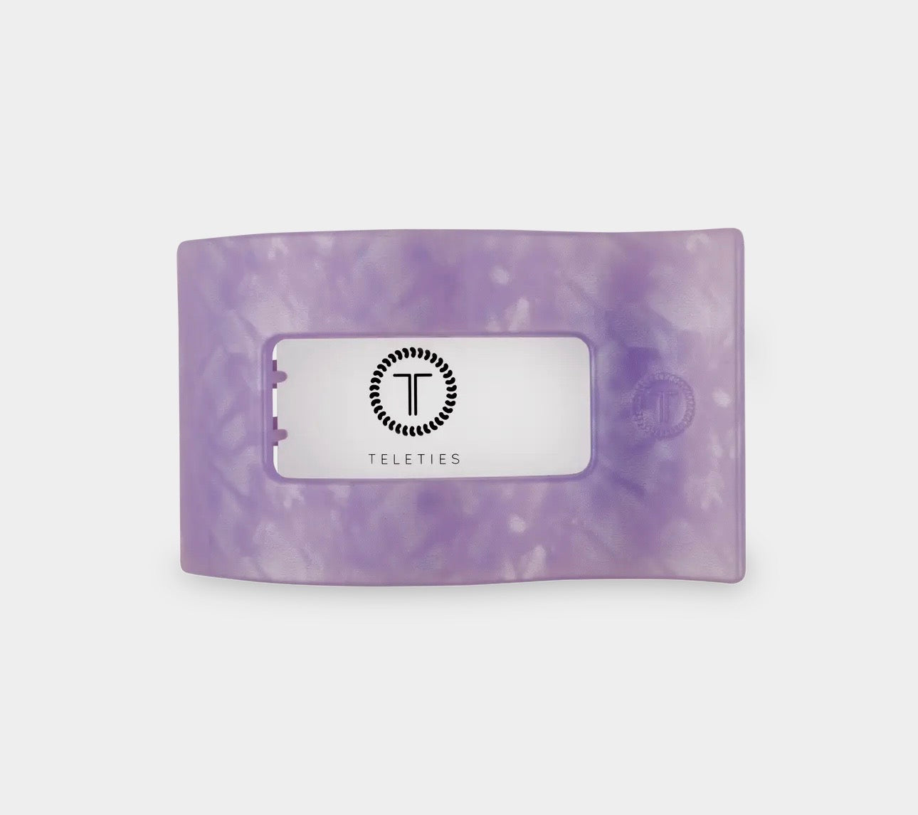 Teleties Flat Rectangle Hair Clip |Lavender Mist