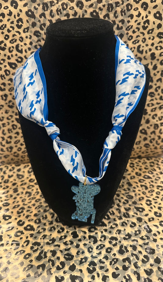 Ole Miss Scarf Necklace