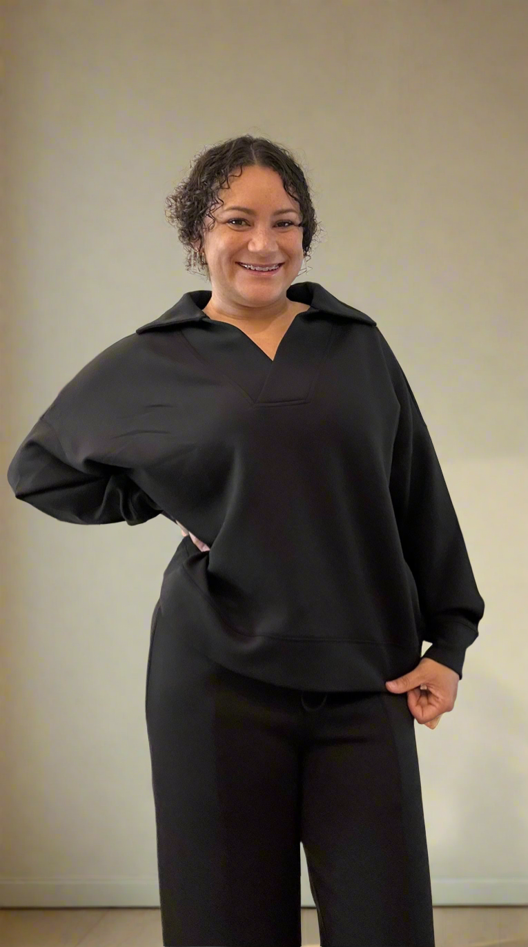 Black Murrell Top & Pants Set