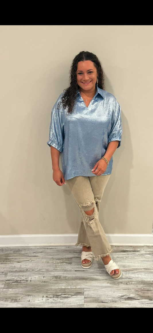 Gracie Blue Top
