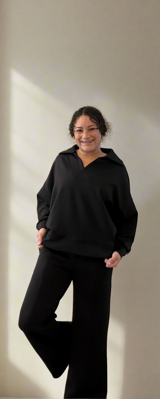 Black Murrell Top & Pants Set