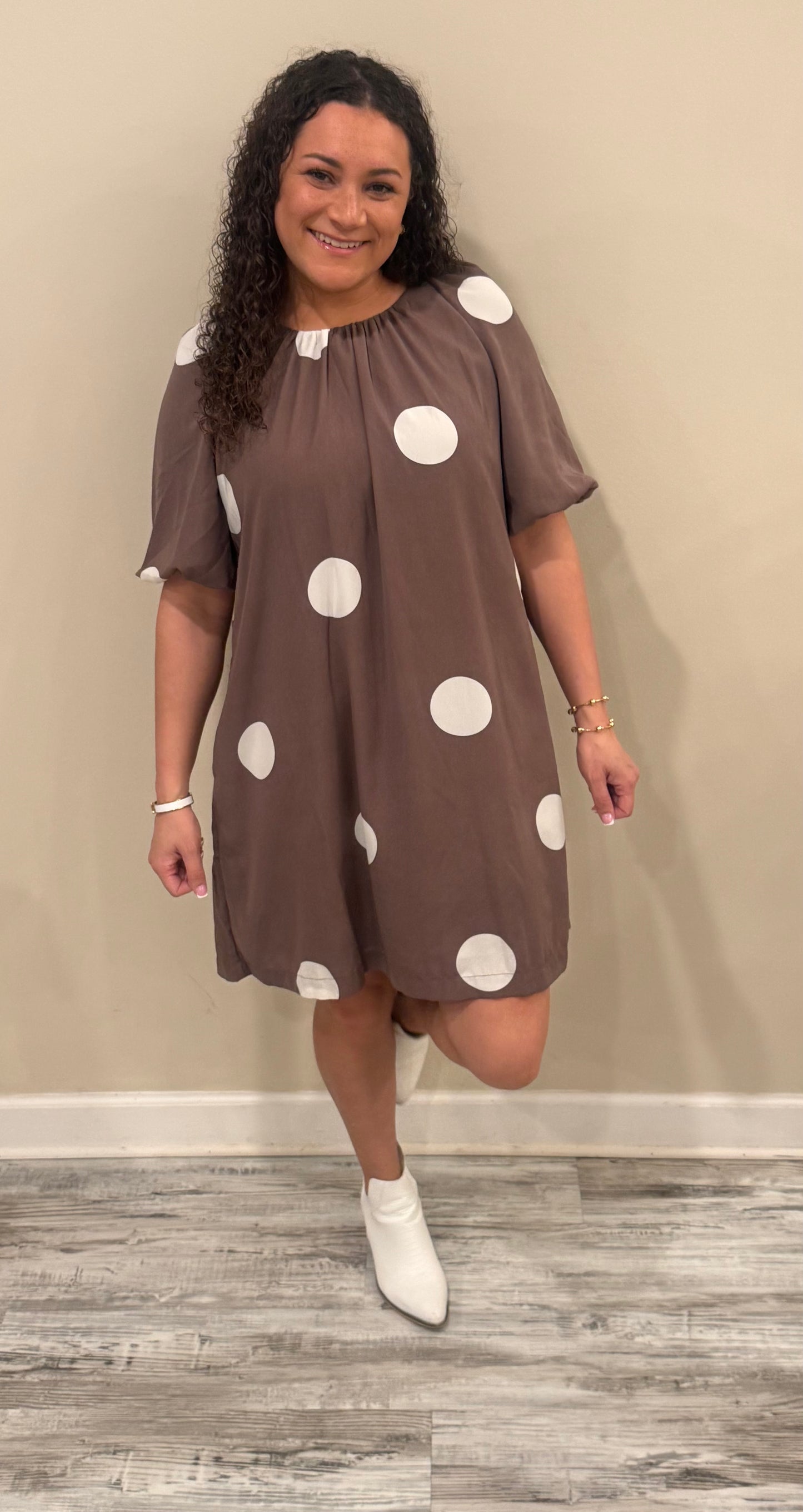 Rebecca Polka Dot Dress with pockets
