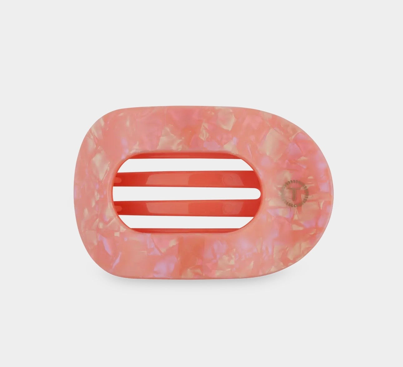 Teleties Flat Round Hair Clip |Dreamsicle