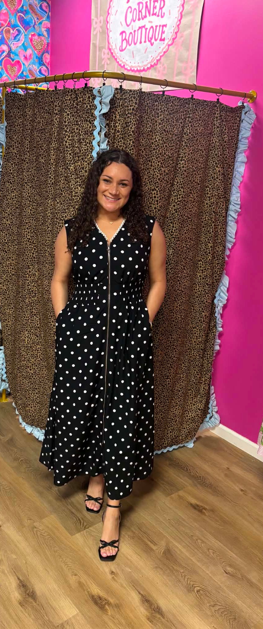 Black Polka Dot Dress