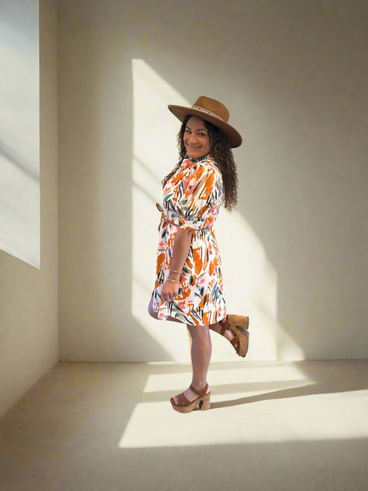 Sally Fall Dress with Belt