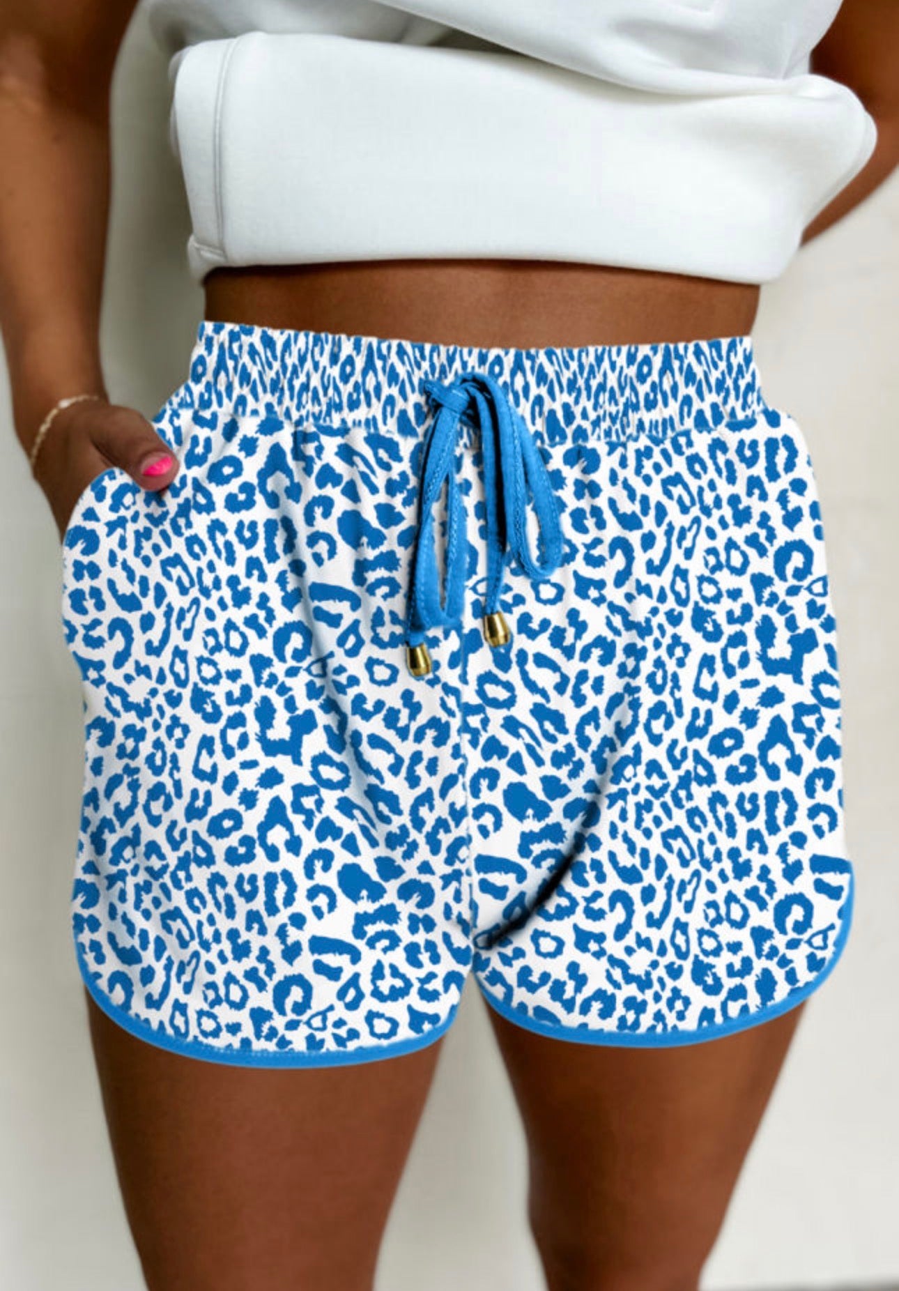 Blue Cheetah Shorts