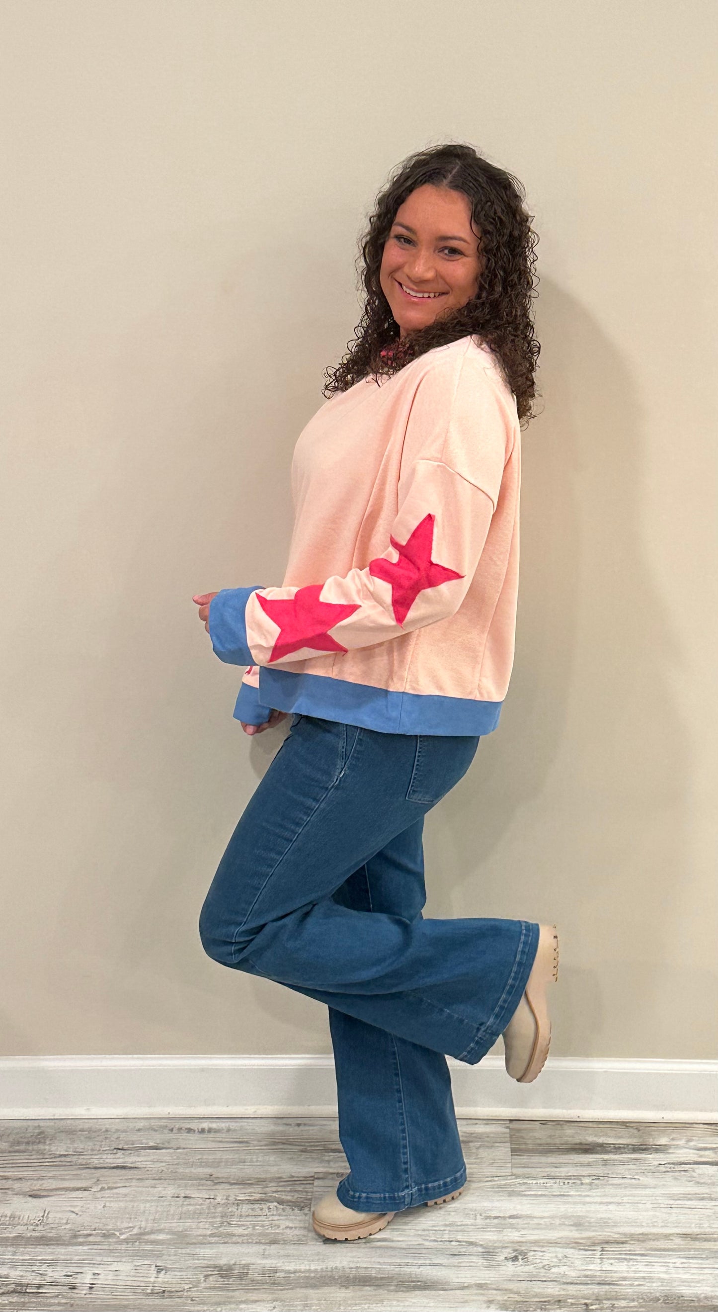 Pink Star Top