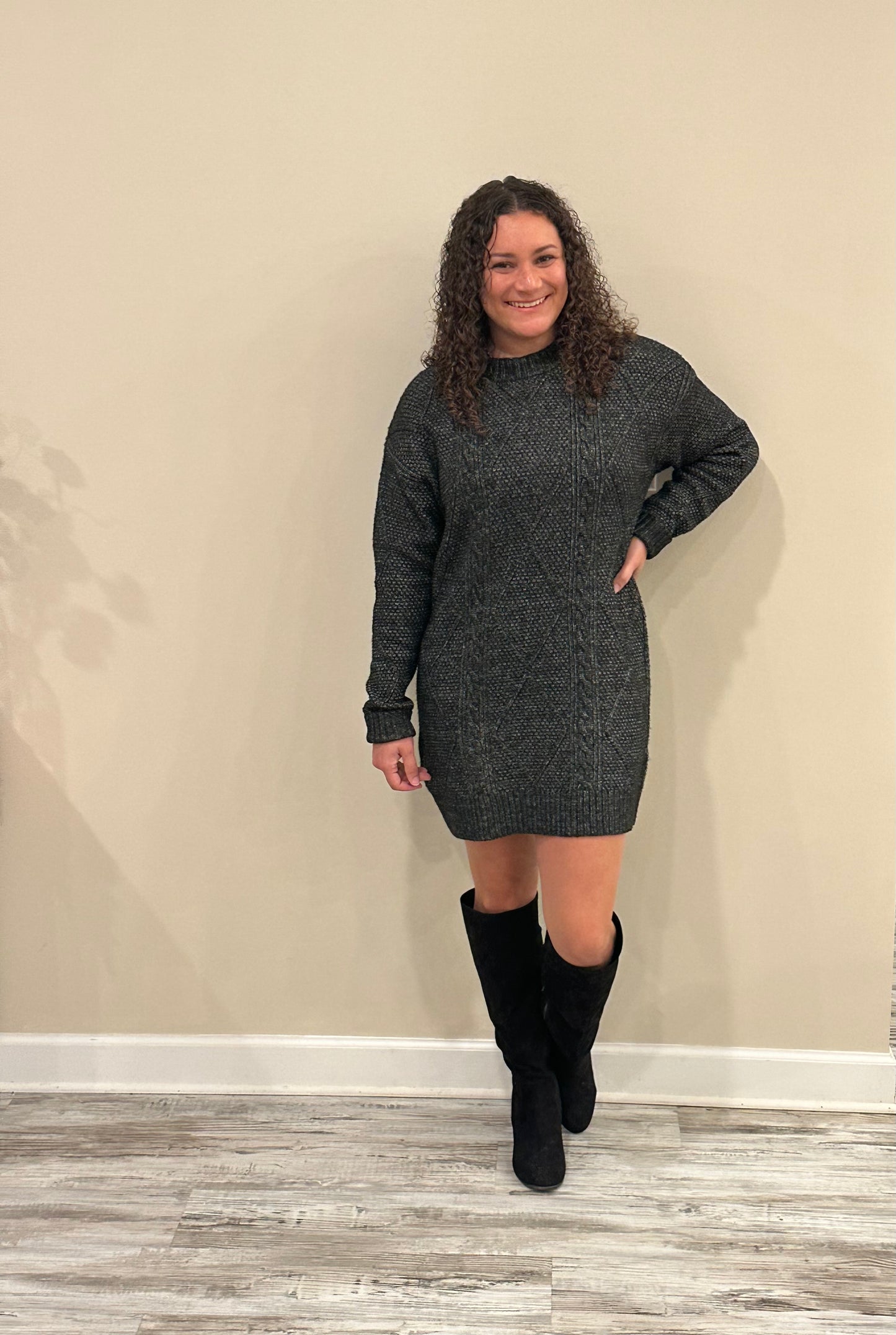 Bailey Black Sweater Dress