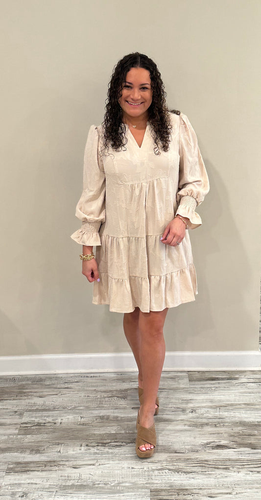 Kayla Tan Dress with Pockets