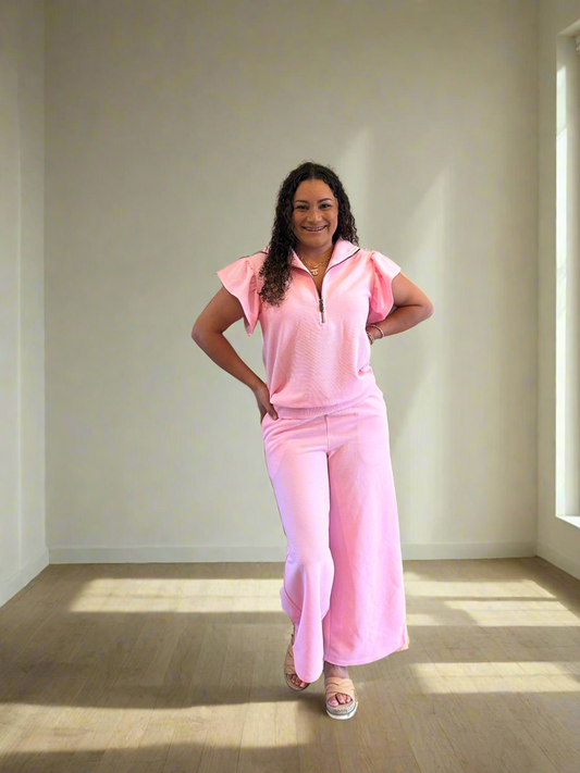 Avery Pink Pants Set