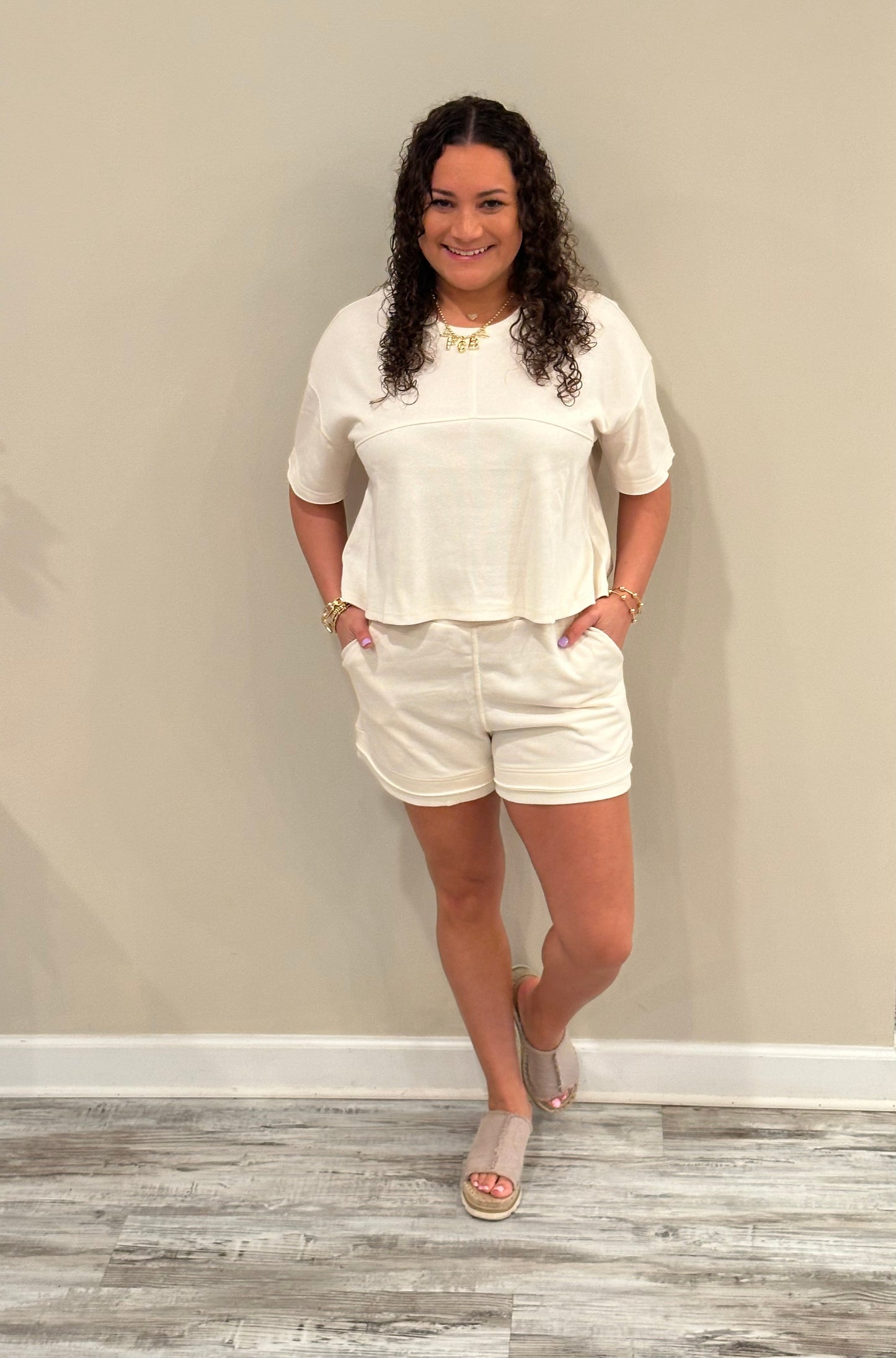 Jayla Cream 2 Piece Set