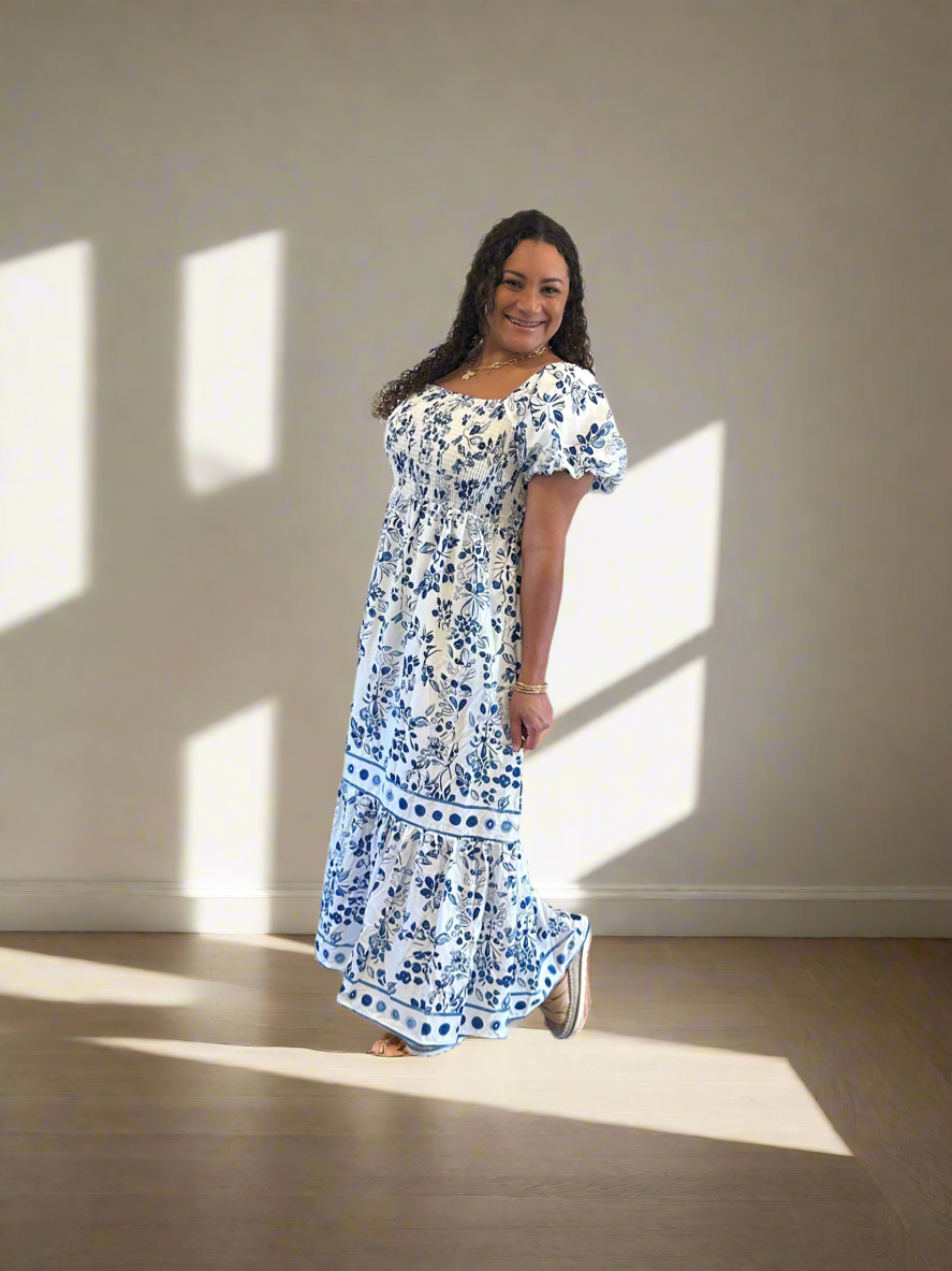 Gypsy Blue Maxi Dress
