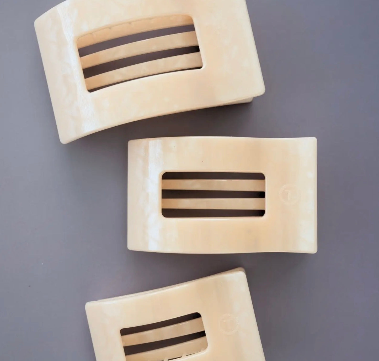 Teleties Flat Rectangle Hair Clip | Soft Surf