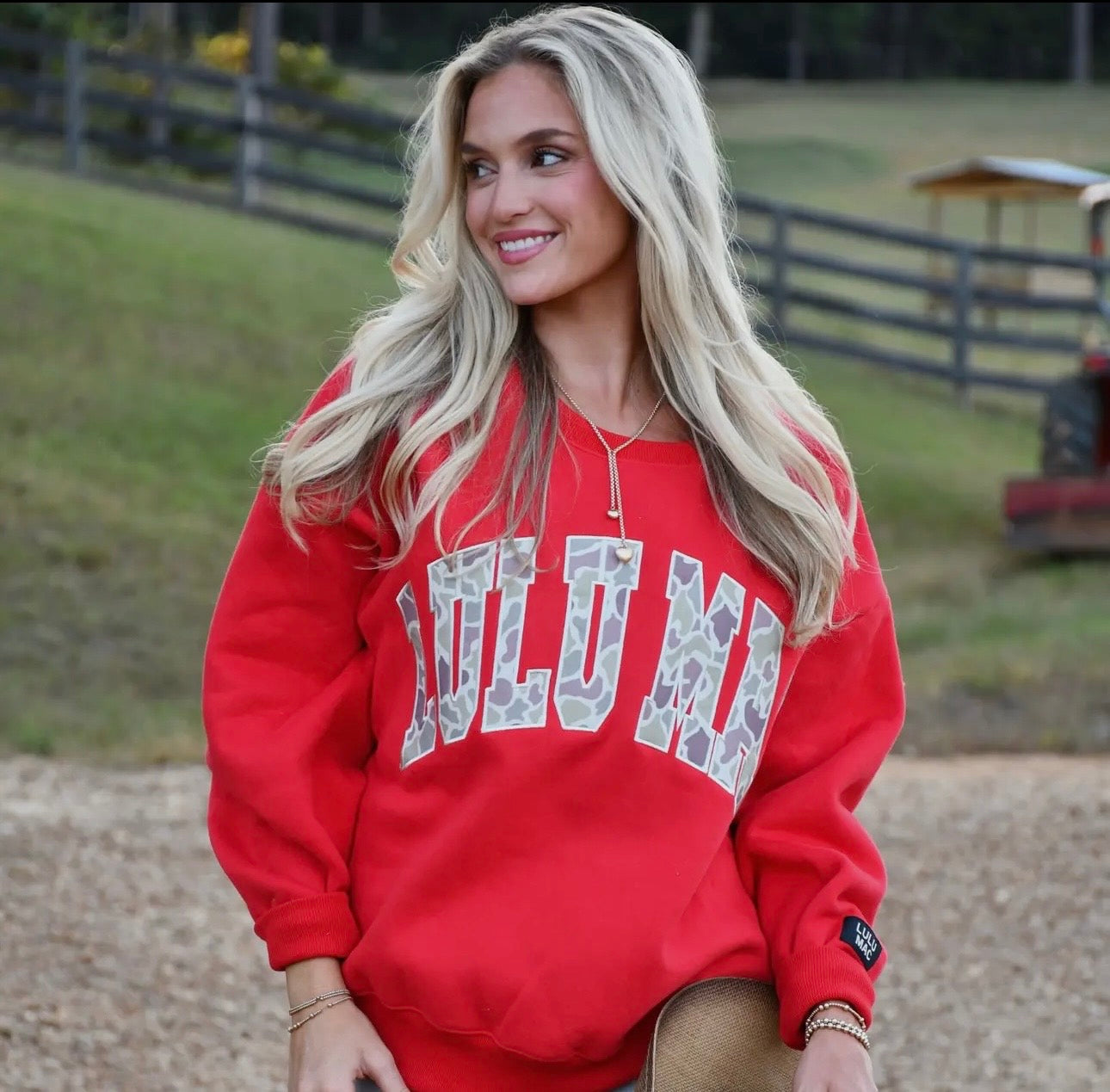 Red Camo Lulu Mac Sweatshirt