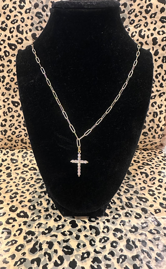 Basic Cross Charm Necklace